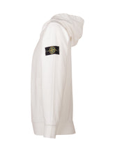 STONE ISLAND KIDS - Long-sleeve hooded sweatshirt - White - LIDIASHOPPING® - Official Website