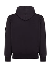 STONE ISLAND KIDS - Long-sleeve hooded sweatshirt - Black - LIDIASHOPPING® - Official Website
