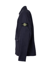 STONE ISLAND KIDS - Jacket with Classic Collar and Front Pockets - Blue - LIDIASHOPPING® - Official Website