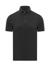 MALO - Polo a Manica Corta con Colletto e Bottoni - Nero - LIDIASHOPPING® - Official Website