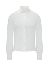MALO - Camicia a Manica Lunga con Colletto Classico e Bottoni - Bianco - LIDIASHOPPING® - Official Website