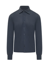 MALO - Long Sleeve Shirt with Classic Collar and Buttons - Blue - LIDIASHOPPING® - Official Website
