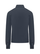 MALO - Long Sleeve Shirt with Classic Collar and Buttons - Blue - LIDIASHOPPING® - Official Website