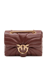 PINKO - Love Puff Mini Quilted Bag with Flap - Red - LIDIASHOPPING® - Official Website