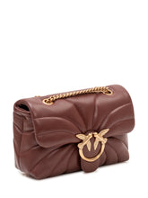 PINKO - Love Puff Mini Quilted Bag with Flap - Red - LIDIASHOPPING® - Official Website