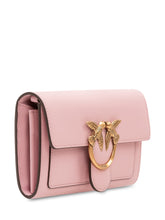 PINKO - Love One Wallet with Flap and Front Logo - Pink - LIDIASHOPPING® - Official Website