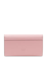 PINKO - Love One Wallet with Flap and Front Logo - Pink - LIDIASHOPPING® - Official Website