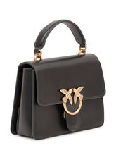 PINKO - Love One Top Handle Bag with Flap and Handle - Black - LIDIASHOPPING® - Official Website