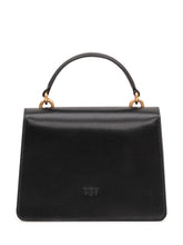 PINKO - Love One Top Handle Bag with Flap and Handle - Black - LIDIASHOPPING® - Official Website