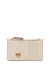 PINKO - Airone Card Holder with Front Logo - White - LIDIASHOPPING® - Official Website