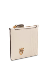 PINKO - Airone Card Holder with Front Logo - White - LIDIASHOPPING® - Official Website