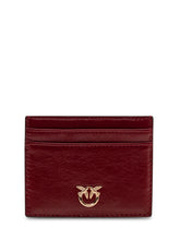 PINKO - Card Holder with Front Logo - Red - LIDIASHOPPING® - Official Website