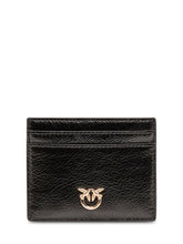 PINKO - Card Holder with Front Logo - Black - LIDIASHOPPING® - Official Website