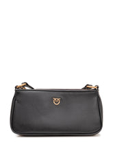 PINKO - Half Moon Baguette Bag with Shoulder Strap - Black - LIDIASHOPPING® - Official Website