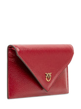 PINKO - Pochette Flat Mini con Zip - Rosso - LIDIASHOPPING® - Official Website