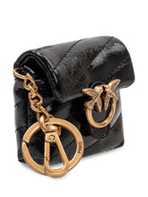 PINKO - Custodia Airpods con Patta e Catena - Nero - LIDIASHOPPING® - Official Website