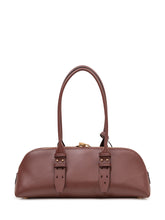 PINKO - Bowling Baguette Bag with Handles and Zip - Red - LIDIASHOPPING® - Official Website