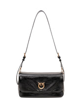 PINKO - Click Soft Baguette Bag with Flap - Black - LIDIASHOPPING® - Official Website