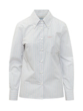 THE SEAFARER - Britt Striped Shirt with Pocket - White - LIDIASHOPPING® - Official Website