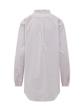 THE SEAFARER - Camicia Liona a Righe con Collo Coreano - Rosa - LIDIASHOPPING® - Official Website