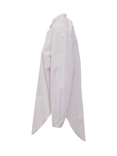 THE SEAFARER - Camicia Liona a Righe con Collo Coreano - Rosa - LIDIASHOPPING® - Official Website