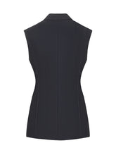THE SEAFARER - Tailored Vest with Front Knot - Blue - LIDIASHOPPING® - Official Website