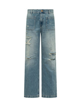 THE SEAFARER - Pantalone Curt in Denim con Tasche - Blu - LIDIASHOPPING® - Official Website