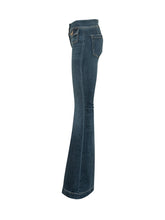THE SEAFARER - Emi Flared Pants - Blue - LIDIASHOPPING® - Official Website