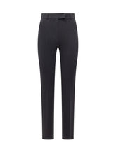 MAX MARA STUDIO - Pantalone Sartoriale Slim a Vita Alta - Blu - LIDIASHOPPING® - Official Website