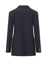 MAX MARA STUDIO - Giacca Doppiopetto con Rever Classico - Blu - LIDIASHOPPING® - Official Website