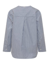 MAX MARA S - Striped Shirt - Blue - LIDIASHOPPING® - Official Website