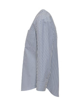 MAX MARA S - Striped Shirt - Blue - LIDIASHOPPING® - Official Website