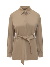 MAX MARA - Giacca con Cintura in Vita - Marrone | Lidia Shopping | Official Website