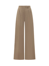 MAX MARA - Pantalone Palazzo a Vita Alta - Beige - LIDIASHOPPING® - Official Website