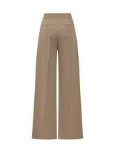 MAX MARA - Pantalone Palazzo a Vita Alta - Beige - LIDIASHOPPING® - Official Website