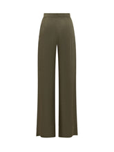 MAX MARA ELEGANTE STUDIO - Pantalone a Vita Alta - Verde - LIDIASHOPPING® - Official Website