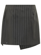 SPORTMAX - Pinstripe Wrap Skirt - Black - LIDIASHOPPING® - Official Website