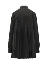 SPORTMAX - Shirt Dress with Belt and Pleated Hem - Black - LIDIASHOPPING® - Official Website