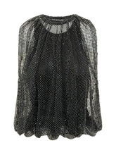 SPORTMAX - Top in Rete con Strass - Nero | Lidia Shopping ® | Official Website