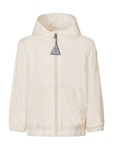 MONCLER KIDS - Giacca Nigar con Cappuccio e Zip - Bianco - LIDIASHOPPING® - Official Website
