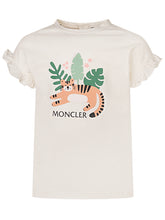 MONCLER KIDS - Short-Sleeve Graphic Print T-Shirt - White - LIDIASHOPPING® - Official Website