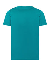 MONCLER KIDS - Short-Sleeve T-Shirt with Front Print - Green - LIDIASHOPPING® - Official Website