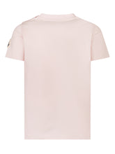 MONCLER KIDS - Short-Sleeve T-Shirt with Front Print - Pink - LIDIASHOPPING® - Official Website
