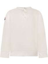 MONCLER KIDS - Crewneck Sweatshirt with Lettering Print - White - LIDIASHOPPING® - Official Website