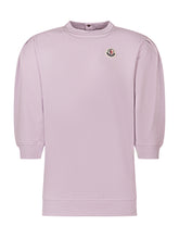 MONCLER KIDS - Crewneck Sweatshirt Dress with Puff Sleeves - Purple - LIDIASHOPPING® - Official Website