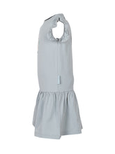 MONCLER KIDS - Cotton Dress with Ruffle Hem - Green - LIDIASHOPPING® - Official Website
