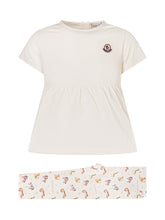 MONCLER KIDS - T-Shirt and Leggings Set - White - LIDIASHOPPING® - Official Website