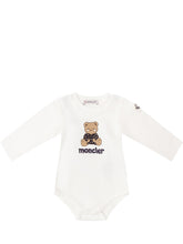 MONCLER KIDS - Completo Body con Bavaglino - Bianco - LIDIASHOPPING® - Official Website