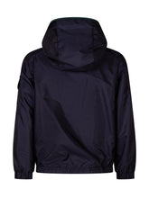 MONCLER KIDS - Banu Jacket with Hood and Zip - Blue - LIDIASHOPPING® - Official Website