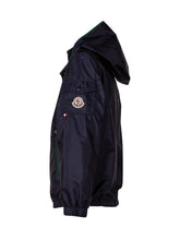 MONCLER KIDS - Banu Jacket with Hood and Zip - Blue - LIDIASHOPPING® - Official Website